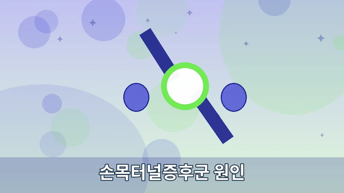 손목터널증후군 원인 안내 이미지