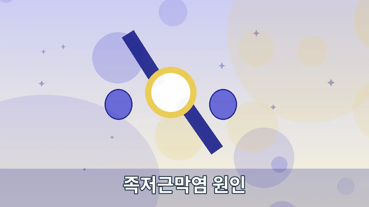 족저근막염 원인 안내 이미지
